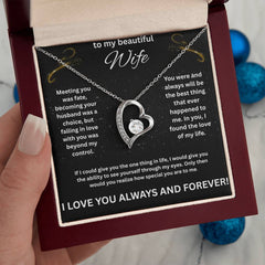 To My Beautiful Wife - Forever Necklace