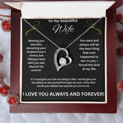 To My Beautiful Wife - Forever Necklace