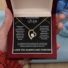 To My Beautiful Wife - Forever Necklace