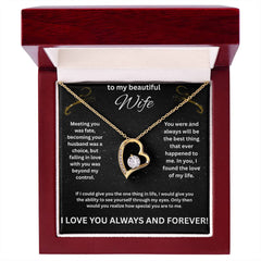 To My Beautiful Wife - Forever Necklace
