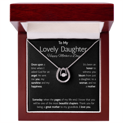 Lucky In Love Necklace - To My Lovely Daughter Happy Mother's Day