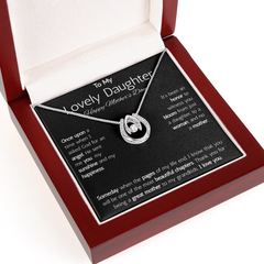 Lucky In Love Necklace - To My Lovely Daughter Happy Mother's Day