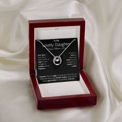 Lucky In Love Necklace - To My Lovely Daughter Happy Mother's Day