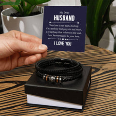 Your Love is not Just a Feeling - Means Leather Bracelet