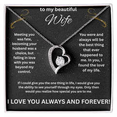 To My Beautiful Wife - Forever Necklace