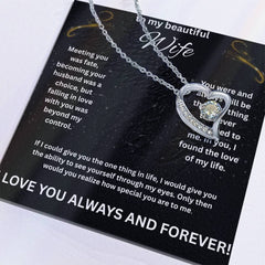 To My Beautiful Wife - Forever Necklace