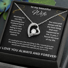 To My Beautiful Wife - Forever Necklace