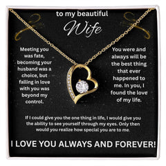 To My Beautiful Wife - Forever Necklace