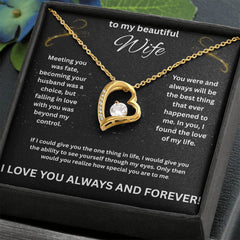 To My Beautiful Wife - Forever Necklace